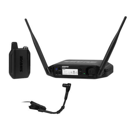 Shure GLXD14+/B98 Digital Wireless Instrument System with BETA 98H/C Microphone Z3 Band Microphones Shure