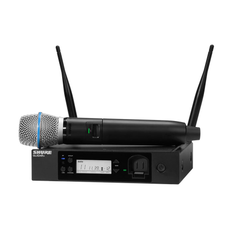 Shure GLX-D+ Dual-Band Rack Wireless System with BETA 87A Microphone Z3 Microphones Shure