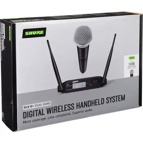 Shure GLXD24+/SM58 Dual Band Wireless Vocal System Microphones Shure
