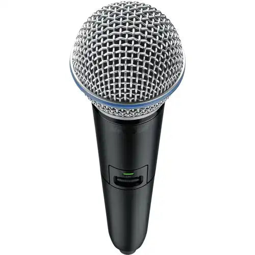 Shure GLXD2/B58A Handheld Transmitter with Beta 58A Microphone Capsule Microphones Shure