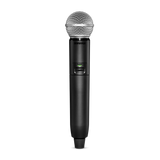 Shure GLXD2+/SM58 Digital Wireless Dual Band Handheld Transmitter with SM58 Vocal Microphone Microphones Shure