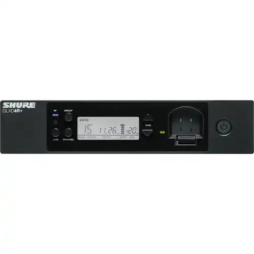 Shure GLXD4R+ Dual-Band Wireless Rack Receiver (Z3) Microphones Shure