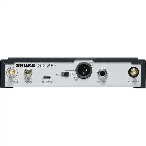 Shure GLXD4R+ Dual-Band Wireless Rack Receiver (Z3) Microphones Shure
