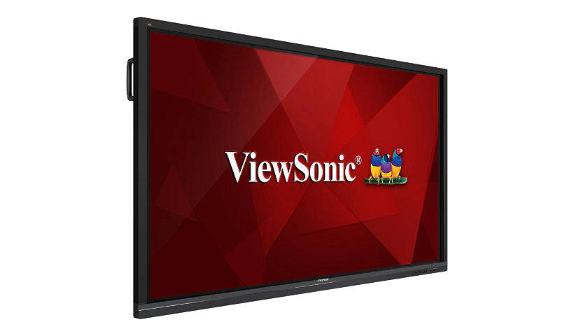 ViewSonic IFP6552-1C-E4 65" 4K Interactive ViewBoard Bundle, 33-Point Multi-Touch, myViewBoard Suite, Beamforming Mic & 45W Soundbar, VB-WIFI-001 Adapter, Slim Mobile Trolley Cart for Education Interactive Displays ViewSonic