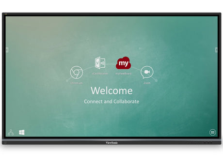 ViewSonic IFP8650-C1 86" 4K Interactive ViewBoard Bundle, 20-Point Multi-Touch, myViewBoard Suite, LB-WIFI-001 WiFi/Bluetooth Adapter, NMP660 Chromebox, WMK-047-2 Wall Mount for Education Interactive Displays ViewSonic