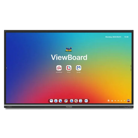 ViewSonic IFP8651 86" 4K Android 14 EDLA-Certified ViewBoard Interactive Flat Panel, 50-Point Touch, Google Workspace Integration, 70W Audio with Beamforming Mic, Octa-Core Processor, USB-C Connectivity for Secure Digital Learning Interactive Displays ViewSonic