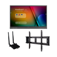 ViewSonic IFP8652-1C-E1 86" 4K Interactive ViewBoard Bundle, 33-Point Slim IR Touch, myViewBoard Suite, VB-WIFI-001 Adapter, WMK-047 Fixed Wall Mount with PC Bracket Interactive Displays ViewSonic