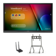 ViewSonic IFP9850-E4 98" 4K Interactive ViewBoard Flat Panel Education Bundle, 20-Point Multi-Touch, myViewBoard Software Suite, 45W Stereo Soundbar, Slim Trolley Cart with WiFi Adapter Interactive Displays ViewSonic