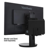 ViewSonic LCD-CMK-001 Universal Client Mounting Kit – Tool-Free Installation, Adjustable Width (11.8"), Depth (1.18"–2.95"), Supports Up to 4.4 lbs (2.0 kg), Black ViewSonic