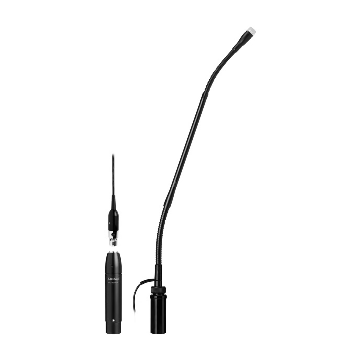 Shure MX412SE/N Microflex 12" Gooseneck Microphone Cardioid with Mute Switch Microphones Shure