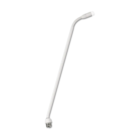 Shure MX410WLPDF/N Microflex 10" Low-Profile Dualflex Gooseneck Microphone Cardioid White Microphnes Shure