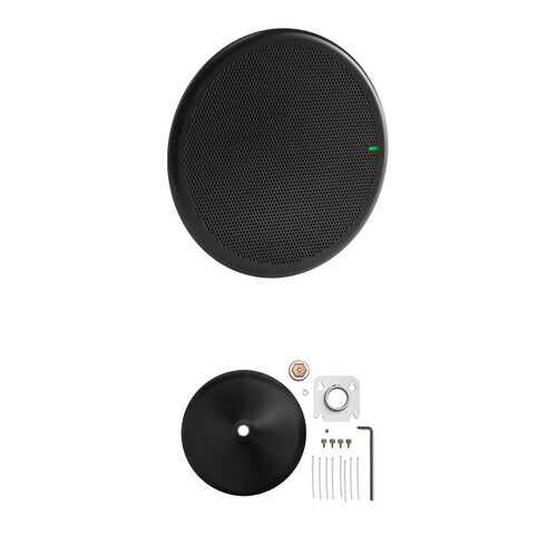 Shure MXA901B-R-PM-3/8-V Microflex Advance Ceiling Microphone 3/8-Inch Pole Mount Bundle (Black) Audio Conferencing Shure