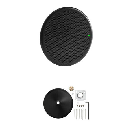 Shure MXA901B-R-PM-3/8-V Microflex Advance Ceiling Microphone 3/8-Inch Pole Mount Bundle (Black) Audio Conferencing Shure