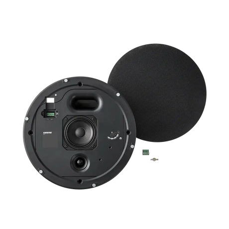 Shure MXP-5B-TB-V Microflex Ceiling Array Microphone and Loudspeaker System (Black, Networked) Video Conferencing Shure