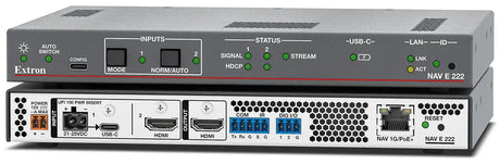 Extron NAV E 222 1G Pro AV over IP Switching Encoder with USB-C and HDMI Video Transmitters Extron