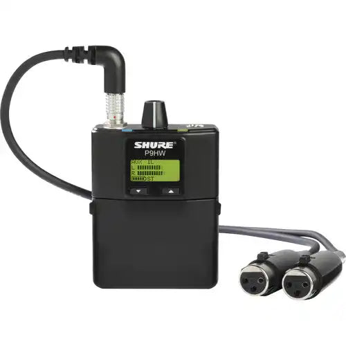 Shure P9HW PSM 900 Wired Bodypack Personal Monitor Microphones Shure