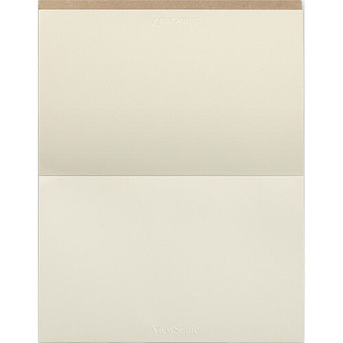 ViewSonic PEO-021-CWW Replacement Writing Pads for ID0730 ViewBoard Notepad - 5-Pack Brown Wood-Free Notebooks, 50 Pages Each, 164x103mm ViewSonic