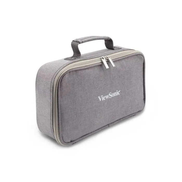 ViewSonic PJ-CASE-010 Padded Carrying Case for M1, M1P, M1+ Projectors – Grey, 160x290x80mm, with Adjustable Divider and Mesh Pocket. ViewSonic