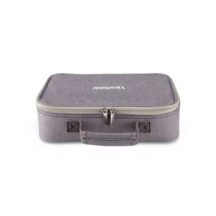 ViewSonic PJ-CASE-010 Padded Carrying Case for M1, M1P, M1+ Projectors – Grey, 160x290x80mm, with Adjustable Divider and Mesh Pocket. ViewSonic