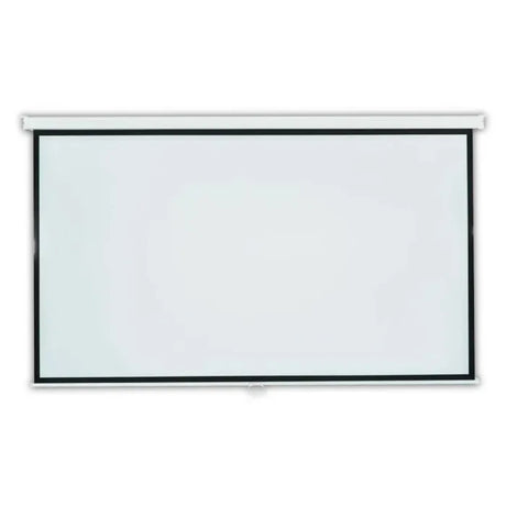 ViewSonic PJ-SCW-1001W 100" Manual Pull-Down Projector Screen – 16:9, Matte White, Self-Lock, Wall/Ceiling Mount, White Housing. ViewSonic