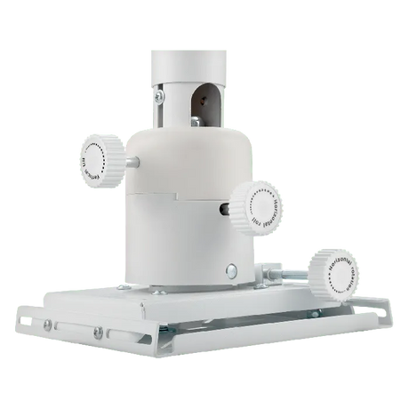 ViewSonic PJ-WMK-007 Universal Projector Ceiling Mount – 55 lbs Capacity, 19.7"-30.7" Adjustable Arms, White, Four Dual-Joint Supports. Projector Mounts ViewSonic