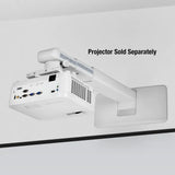 ViewSonic PJ-WMK-305 Universal Wall Mount Kit for Short Throw Projectors – Adjustable Arm 26"-50" (495-1250mm), 33 lbs Capacity, White, Compatible with PJD5/6, PS5/6, LS6, PX7 Series. Projector Mounts ViewSonic