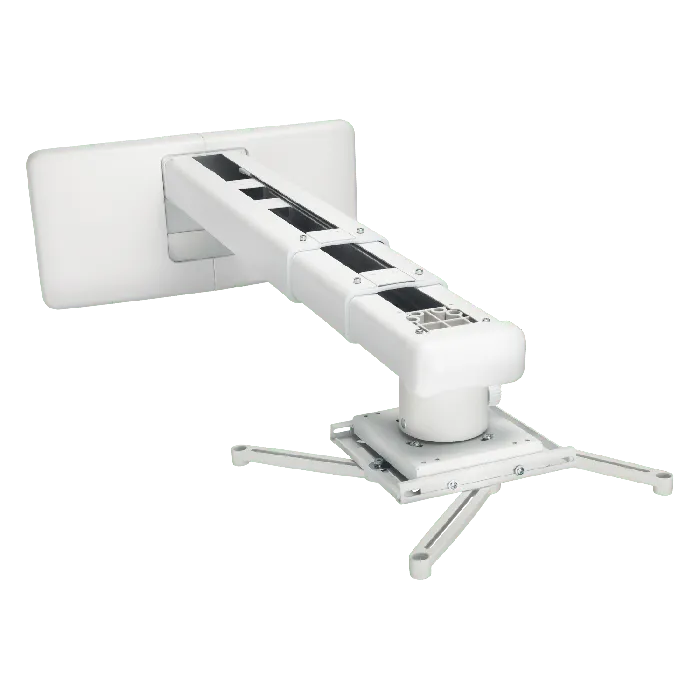 ViewSonic PJ-WMK-305 Universal Wall Mount Kit for Short Throw Projectors – Adjustable Arm 26"-50" (495-1250mm), 33 lbs Capacity, White, Compatible with PJD5/6, PS5/6, LS6, PX7 Series. Projector Mounts ViewSonic