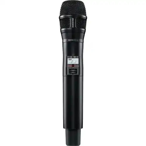 Shure QLXD2/N8SB Digital Handheld Wireless Transmitter with Nexadyne 8/S Supercardioid Capsule G50 Band Black Microphones Shure