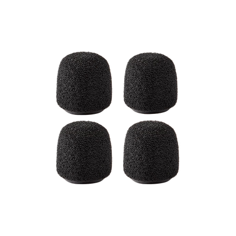 Shure RK187WS Snap‑Fit Foam Windscreen (4‑Pack) Microphones Shure