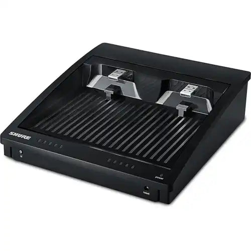 Shure SBC250-US 2-Bay Networked Charging Station Microphones Shure