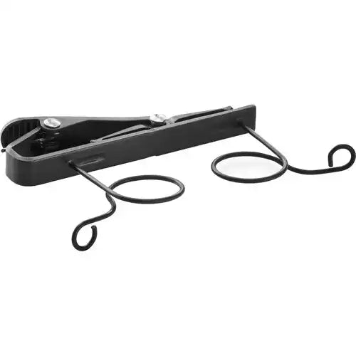 Shure RK187T2-B Dual Tie Clip - Professional Black Lavalier Microphone Mounting Clips for Clothing Attachment (2-Pack) Microphones Shure