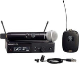 Shure SLXD124/85M-G58 Digital Wireless Combo System with SM58 Handheld and WL185m Lavalier Microphones Microphones Shure