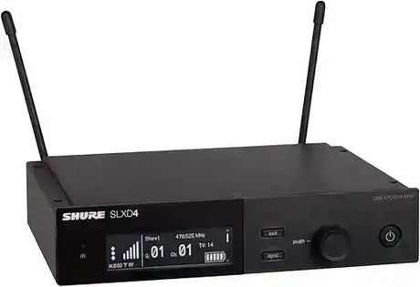 Shure SLXD124/85M-G58 Digital Wireless Combo System with SM58 Handheld and WL185m Lavalier Microphones Microphones Shure