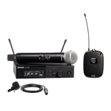 Shure SLXD124+/85M-G57 Digital Wireless Combo System with SM58 Handheld and WL185m Lavalier Microphones Microphones Shure