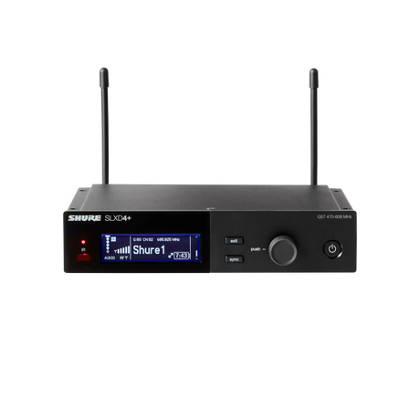 Shure SLXD14+/153T-G57 Digital Wireless Bodypack System with MX153T Earset Headworn Microphone Microphones Shure