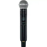 Shure SLXD24D/N8CB Dual Wireless Handheld System – Nexadyne 8/C Cardioid, Digital Wireless Microphones Shure