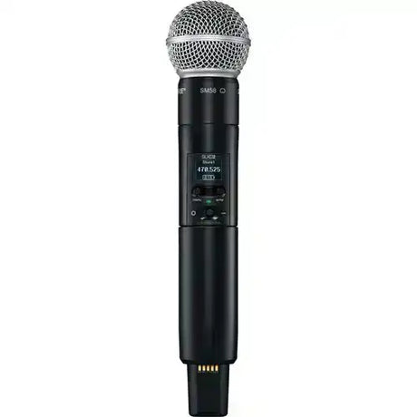 Shure SLXD24D/N8CB Dual Wireless Handheld System – Nexadyne 8/C Cardioid, Digital Wireless Microphones Shure
