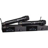 Shure SLXD24D/N8CB Dual Wireless Handheld System – Nexadyne 8/C Cardioid, Digital Wireless Microphones Shure