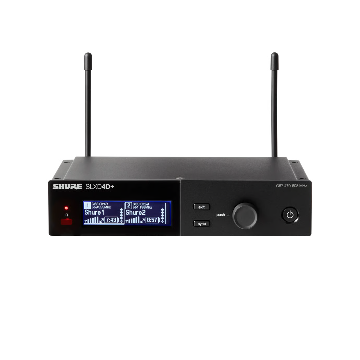 Shure SLXD24D+/58-G57 Dual Wireless Vocal System with 2 SM58 Handheld Transmitters Microphones Shure