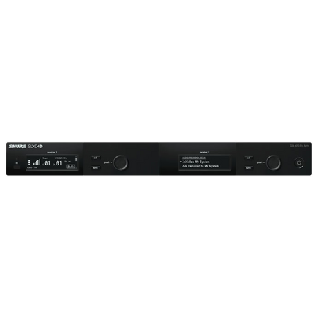 Shure SLXD4D Dual-Channel Digital Wireless Receiver G58 Band Microphones Shure