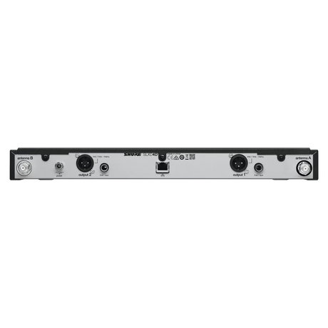 Shure SLXD4D Dual-Channel Digital Wireless Receiver G58 Band Microphones Shure