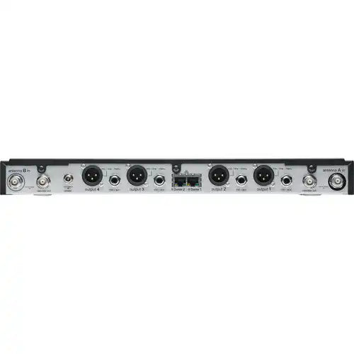 Shure SLXD4QDAN+ Receptor Inalámbrico Digital de Cuatro Canales con Dante – Banda G57 (470–608 MHz) Microphones Shure