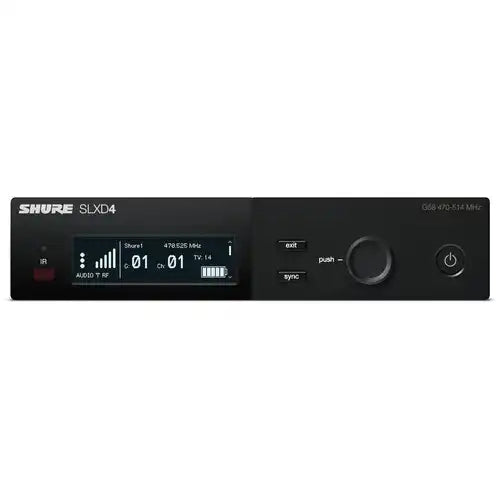 Shure SLXD4-J52 Digital Wireless Receiver Microphones Shure