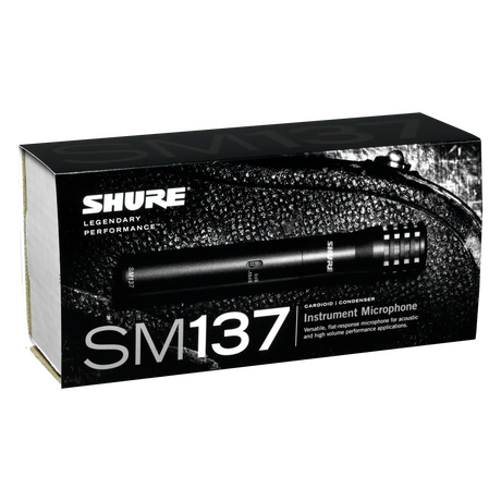 Shure SM137-LC Cardioid Condenser Instrument Microphone Microphones Shure
