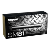 Shure SM81-LC Cardioid Condenser Instrument Microphone Microphones Shure