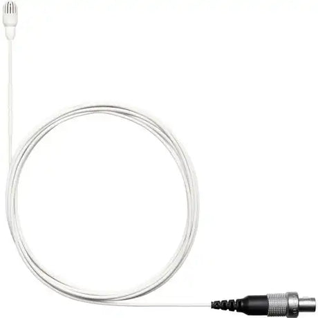 Shure TwinPlex TL45W/O-LEMO Omnidirectional Subminiature Lavalier Microphone – White, Low Sensitivity, 3-Pin LEMO Connector Microphones Shure