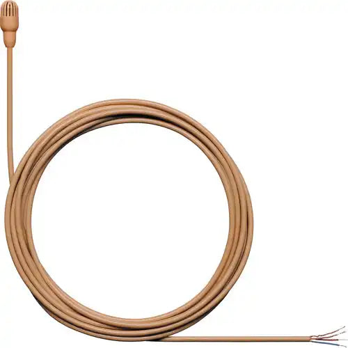 Shure TL47C/O-NC-A TwinPlex Omnidirectional Lavalier Microphone (Cocoa, Low Sensitivity, No Connector / Pigtail Leads) Microphones Shure