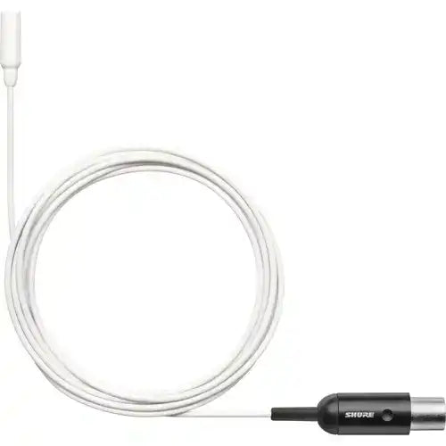 Shure TL48W/O-MTQG-A TwinPlex Omnidirectional Subminiature Lavalier Microphone (White, TA4F) Microphones Shure