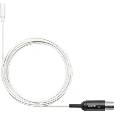 Shure TL48W/O-MTQG-A TwinPlex Omnidirectional Subminiature Lavalier Microphone (White, TA4F) Microphones Shure