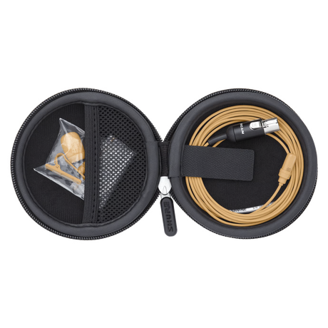 Shure UL4T/C-MTQG-A UniPlex Cardioid Subminiature Lavalier Microphone (Tan) Microphones Shure
